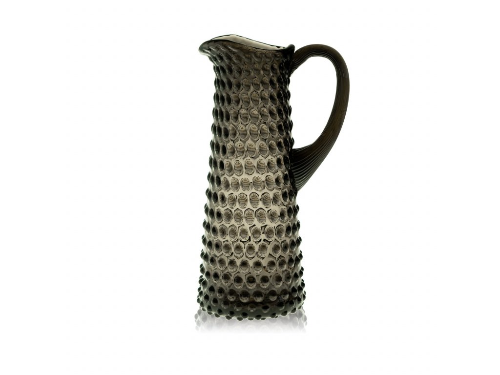 Hobnail Jug 1L - Black Smoke