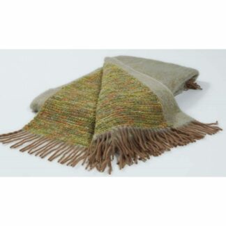 PLAID COCÓ THROW - GREEN 130cm x 200cm  (40% Mohair - 59% Wool - 1% Polyamide)